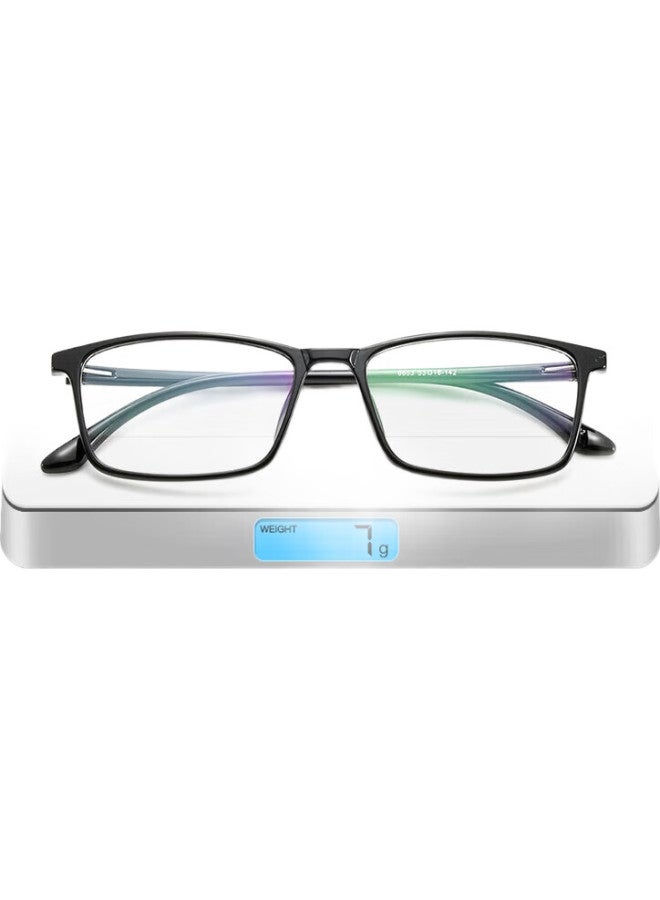 Mirror State Jingbang Ultra-Light Tr Anti-Blue Light Reading Glasses For Men, Lightweight Comfortable Reading Glasses For Women 6653/D096 Black 1.5 Diopter - Image 1