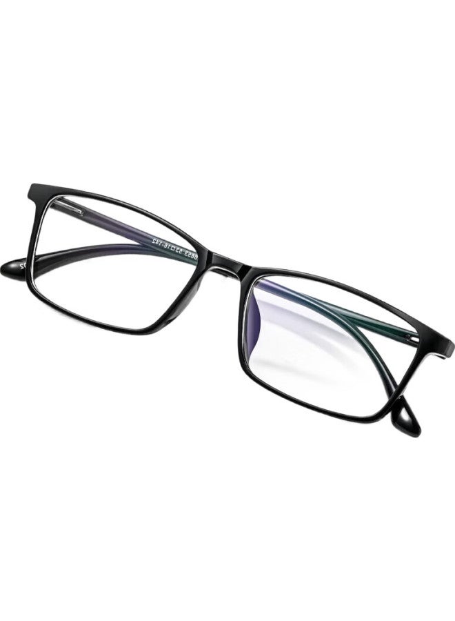 Mirror State Jingbang Ultra-Light Tr Anti-Blue Light Reading Glasses For Men, Lightweight Comfortable Reading Glasses For Women 6653/D096 Black 1.5 Diopter - Image 2