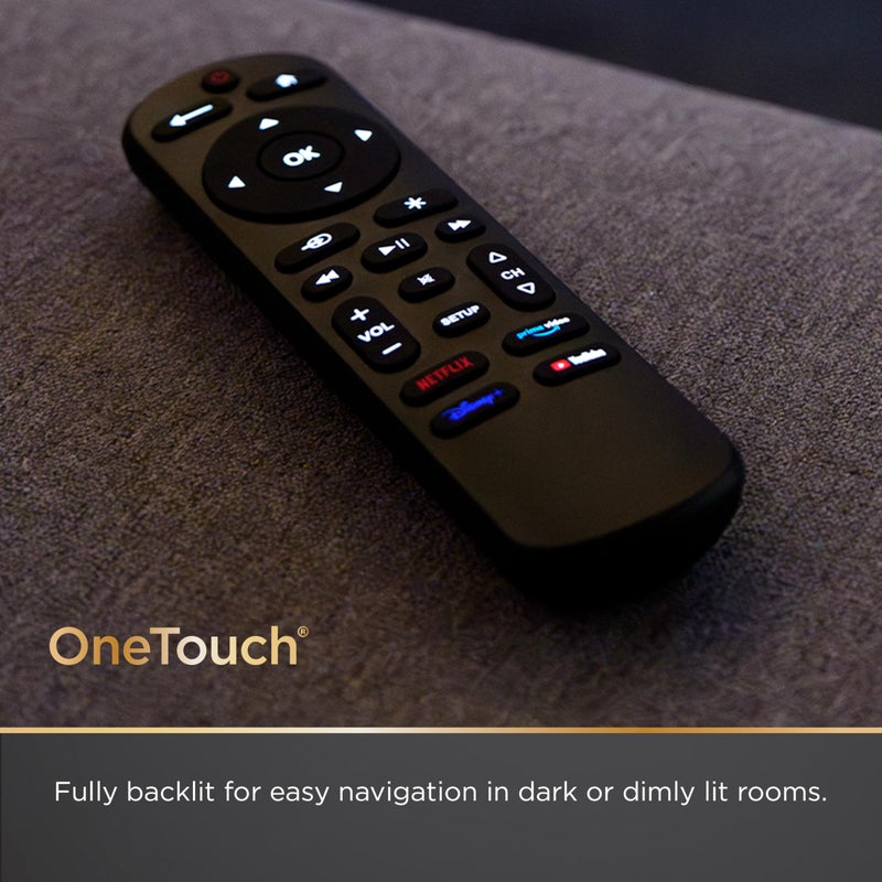 UltraPro OneTouch Universal Remote Control for Samsung TV, LG Universal Remote Control for Smart TV, Roku Remote Replacement, Vizio, Sony, Backlit, Black, 83758 - Image 4