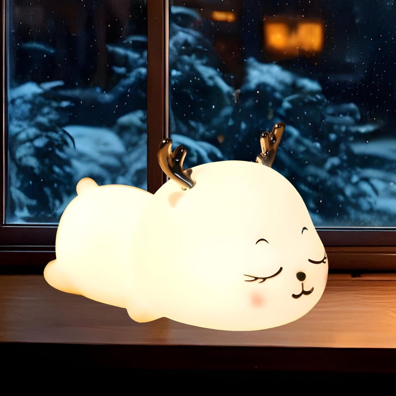 BTfash Deer Night lamp for Kids, Silicone Lamp, Cute Night Lamp, Valentine Gift for Girlfriend, Birthday Gifts (Deer Lamp) - Image 5