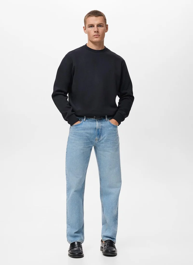Mango Man Regular-fit cotton sweatshirt