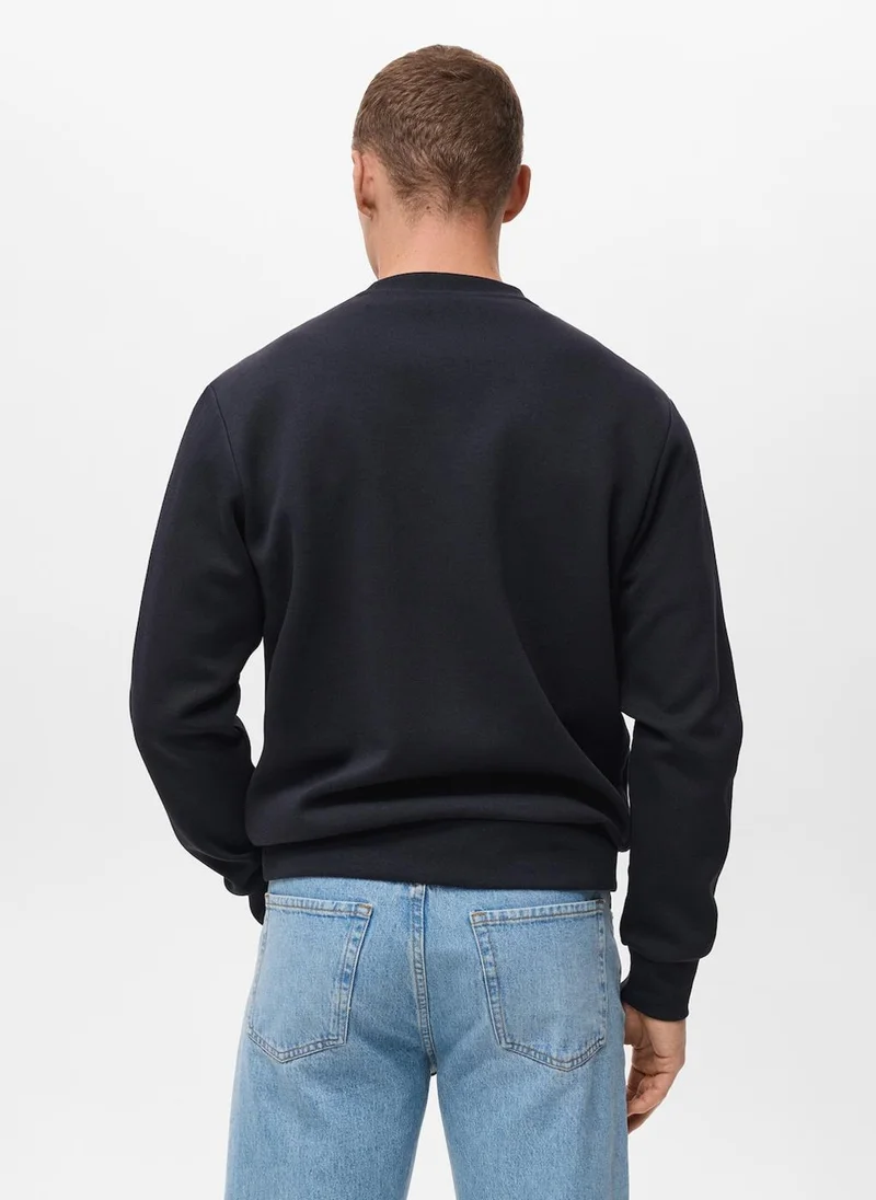 مانجو مان Regular-fit cotton sweatshirt