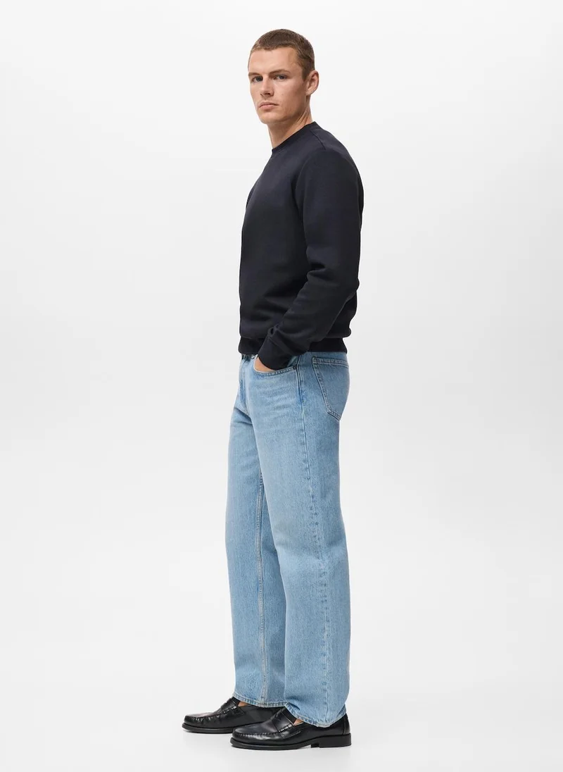 Mango Man Regular-fit cotton sweatshirt
