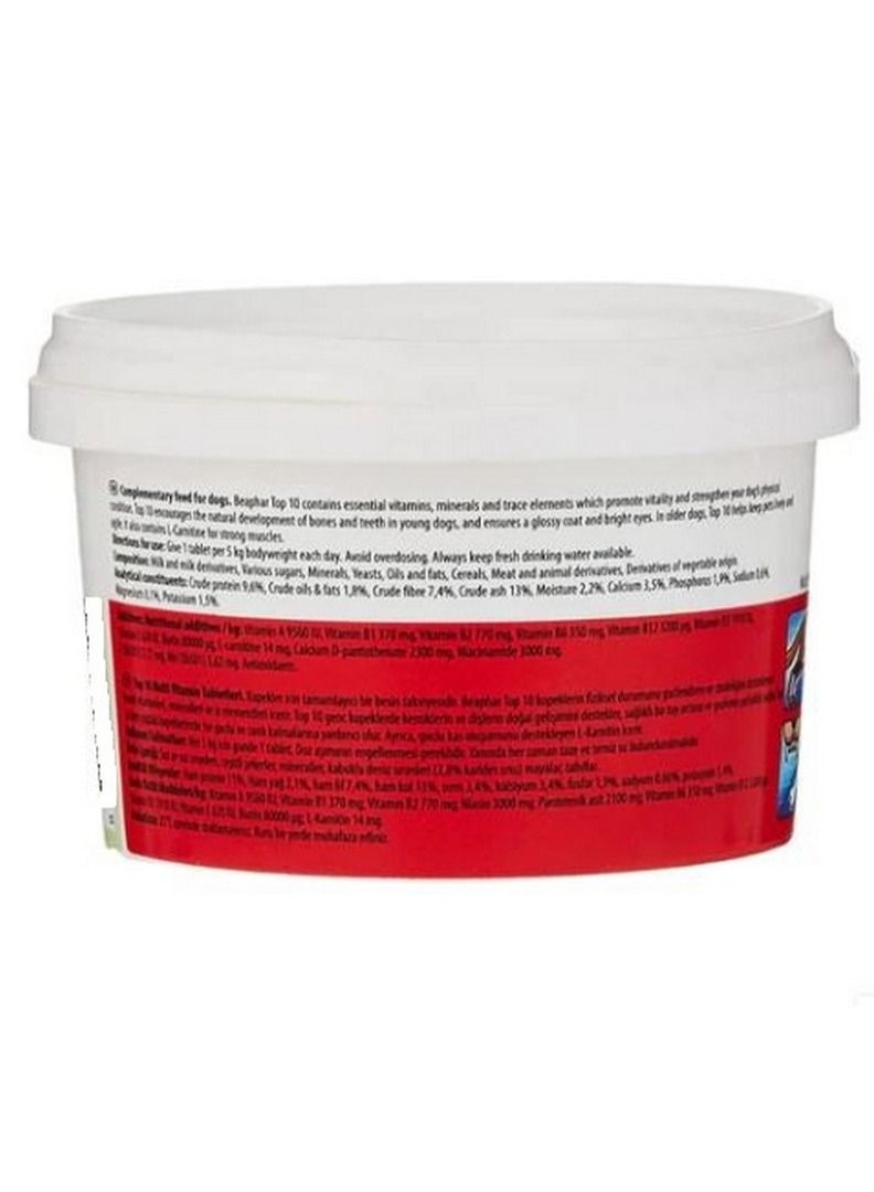 beaphar Top 10 Dog Multi-Vitamins 180 Tablets - Image 3