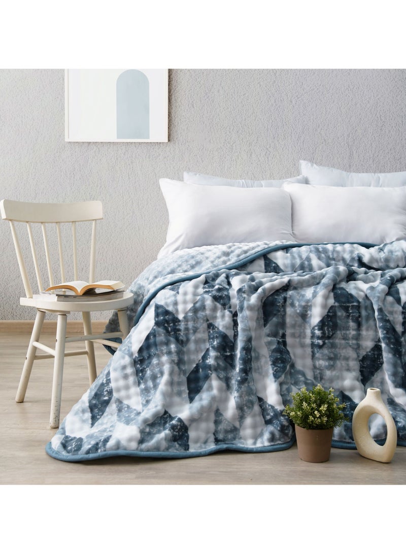 Morano My Touch Weighted Blanket - Soft Fleece Blanket for Winter, 220 x 240 cm, 2-Ply, 4kg, 100% Polyester Cozy Blanket for Comfort and Warmth - Image 1