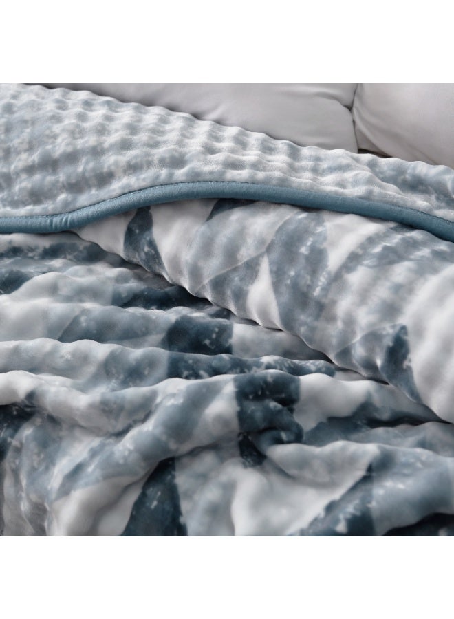 Morano My Touch Weighted Blanket - Soft Fleece Blanket for Winter, 220 x 240 cm, 2-Ply, 4kg, 100% Polyester Cozy Blanket for Comfort and Warmth - Image 3