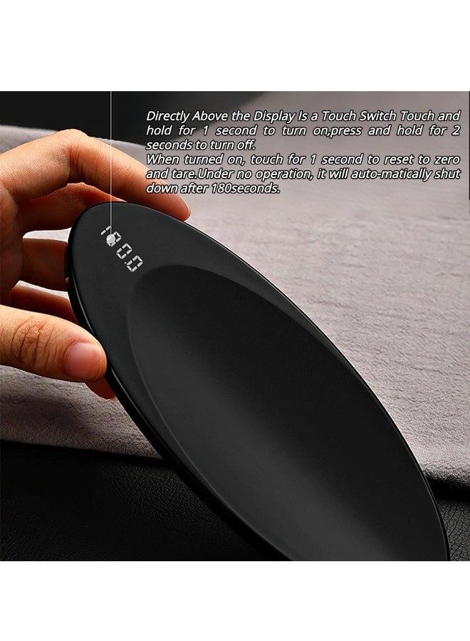 ShebSheb Led Display Kitchen Food Scale, 0.1g Accuracy Digital Gram Scale, Mini Pocket Scale, Rechargeable, For Coffee, Baking Ingredients - Image 5