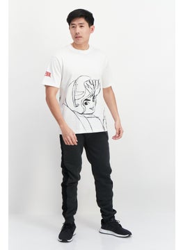 Men Oversized Crew Neck Short Sleeve Graphic Print T-shirt, White - pzsku/ZB3606F47F6093B6C008BZ/45/_/1737900850/35a51a27-d95a-435b-ae15-cdbbdd21f92e