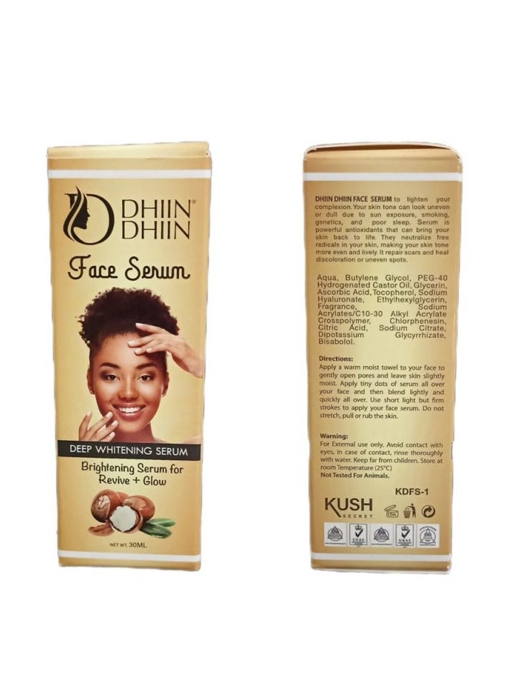 DHIIN DHIIN Deep Whitening Revive + Glow Face Serum 30ml  - Image 1