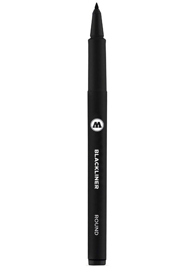 Molotow Blackliner Pen Round Tip Black Permanent Ink 1 Each (703.211)  - Image 1