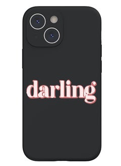 Theodor Protective Slim Fit Case Liquid Silicone Cover with Full Body Protection Anti-Scratch Shockproof Case For iPhone 13 Black  - Dont rush the Process good things take time  - Image 1