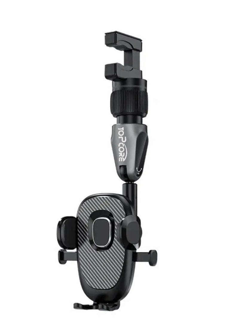 Topcore - Car Phone Holder Adjustable Car Mobile Stand Compatible For iPhone 15 Pro,15 Pro Max,13 mini | Car Phone Holder | Phone Holder Car - Black - Image 1