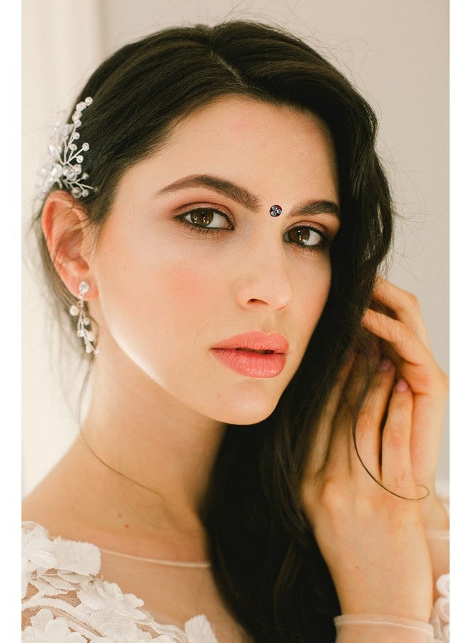 Comet Busters Bindiful Stylish Maroon Round Bindi with Stones (4 mm) (BFO085) - Image 3