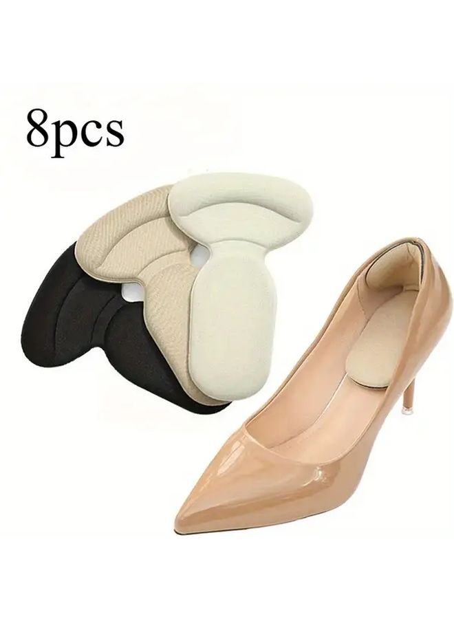 8 Pcs Black Self Adhesive Orthopedic High Heel Shoe Inserts For Women - Image 1