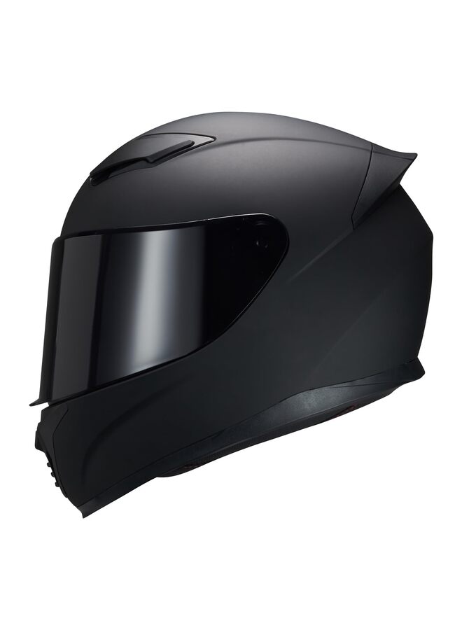 Full Face Helmet Black Motorcycle Helmet Motorcycle Motorbike Street Bike Racing Helmets for Adults WS-607 DOT Approved (with Black Visor, XL) - Image 1