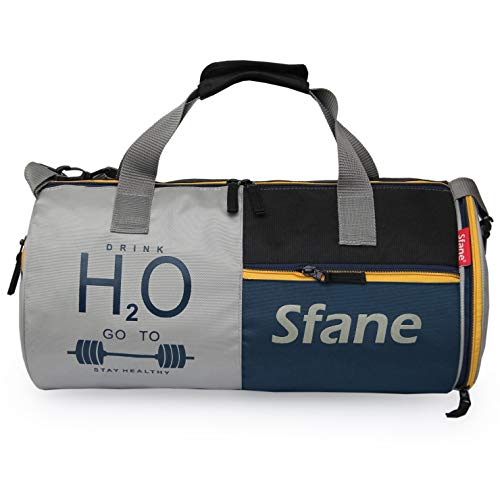 Sfane Gym Bags for Men with Separate Shoe Compartment Sports Gym Bag for Women Duffle Bags for Gym, Duffel Bags Sports Bag- Navy Blue - Image 1