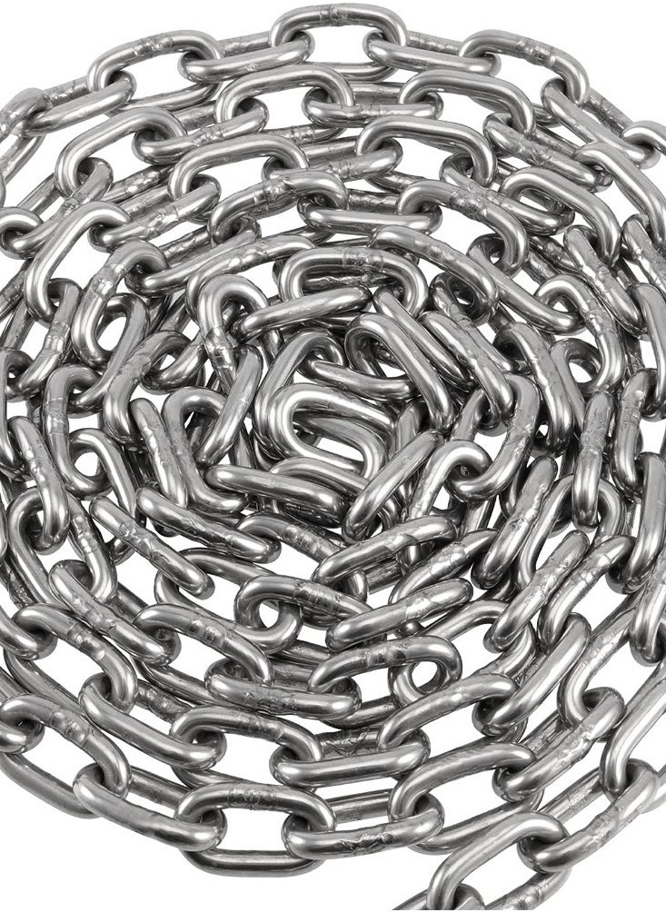 KNP KNP 8 MM Multipurpose Heavy Duty GI Chain (7.5m) is a robust and versatile chain designed for heavy-duty applications.  - Image 1
