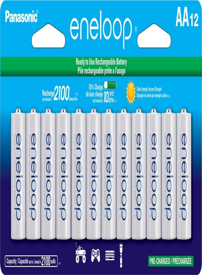 eneloop Panasonic Eneloop Aa 2100 Cycle Ni-mh Pre-charged Rechargeable Batteries, 12 Pack - Image 1