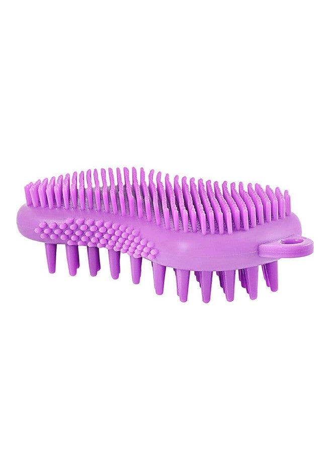 Vroxy Silicone Scalp Brush for All, Manual Bath Body Massaging Brush 3 in 1 Body Scrub Brush Exfoliating Scrub Brush for Women Men Daily Use (1Pcs) - Image 1