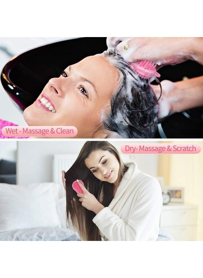 Vroxy Silicone Scalp Brush for All, Manual Bath Body Massaging Brush 3 in 1 Body Scrub Brush Exfoliating Scrub Brush for Women Men Daily Use (1Pcs) - Image 5