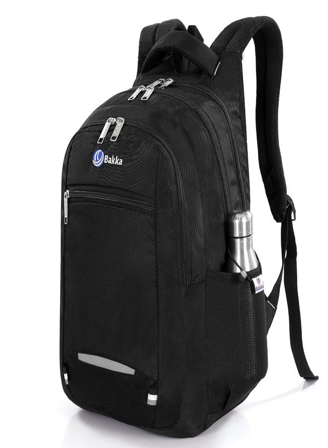 Bakka Heavy Duty Large Travel Cum Laptop Backpack BL-308 Black|Waterproof with 15.6 Inch Laptop Compartment & Bottle Pocket |Stylish, Durable & Spacious 38L |College bags for Men & Women|Multi-Pocket - Image 2