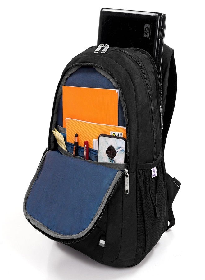 Bakka Heavy Duty Large Travel Cum Laptop Backpack BL-308 Black|Waterproof with 15.6 Inch Laptop Compartment & Bottle Pocket |Stylish, Durable & Spacious 38L |College bags for Men & Women|Multi-Pocket - Image 4