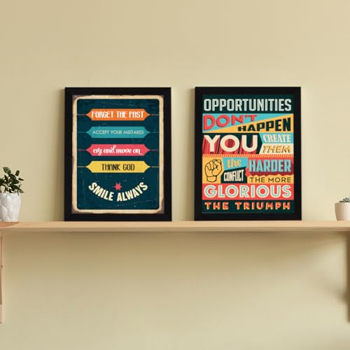 ArtX Paper Motivational Wall Frames Quotes Wall Frame Art Painting, Multicolor, Inspirational, 10X13 inches each, 20 X 26 inches, Set of 4 - Image 4