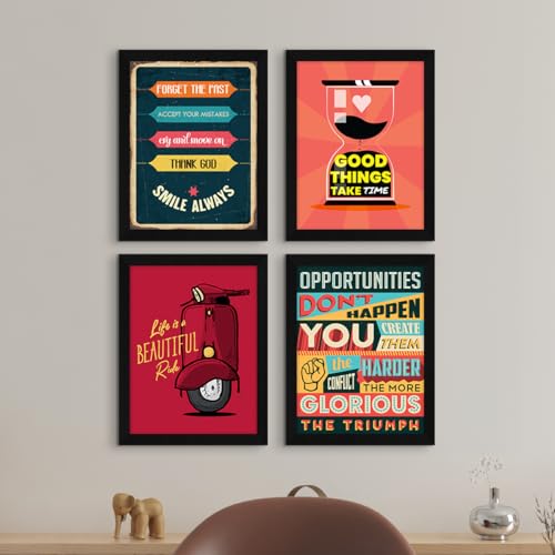 ArtX Paper Motivational Wall Frames Quotes Wall Frame Art Painting, Multicolor, Inspirational, 10X13 inches each, 20 X 26 inches, Set of 4 - Image 3