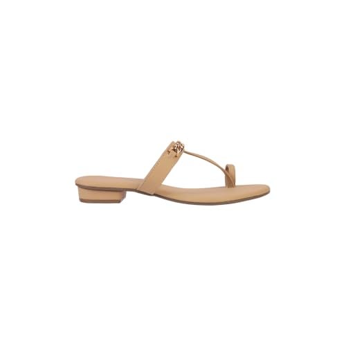 Mochi Women Dark Beige Synthetic Chain Embellished Casual Slippers UK/6 EU/39 (32-1062) - Image 4