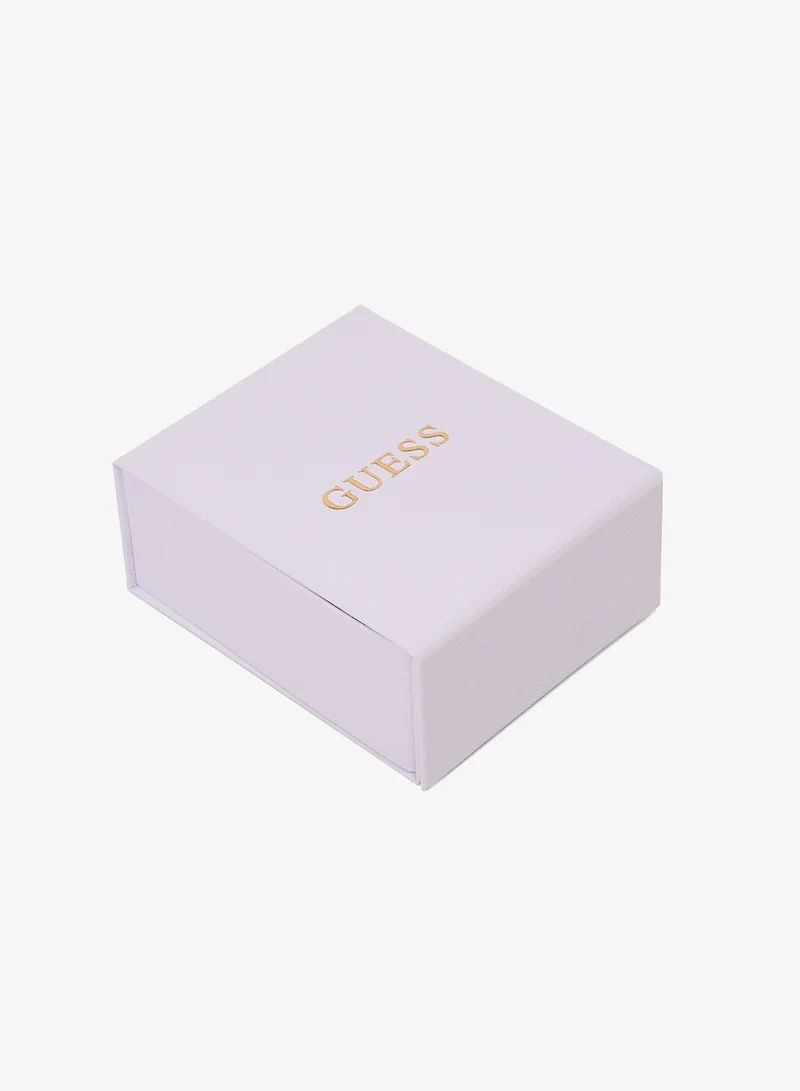 GUESS Heart Pave Pendant Earrings