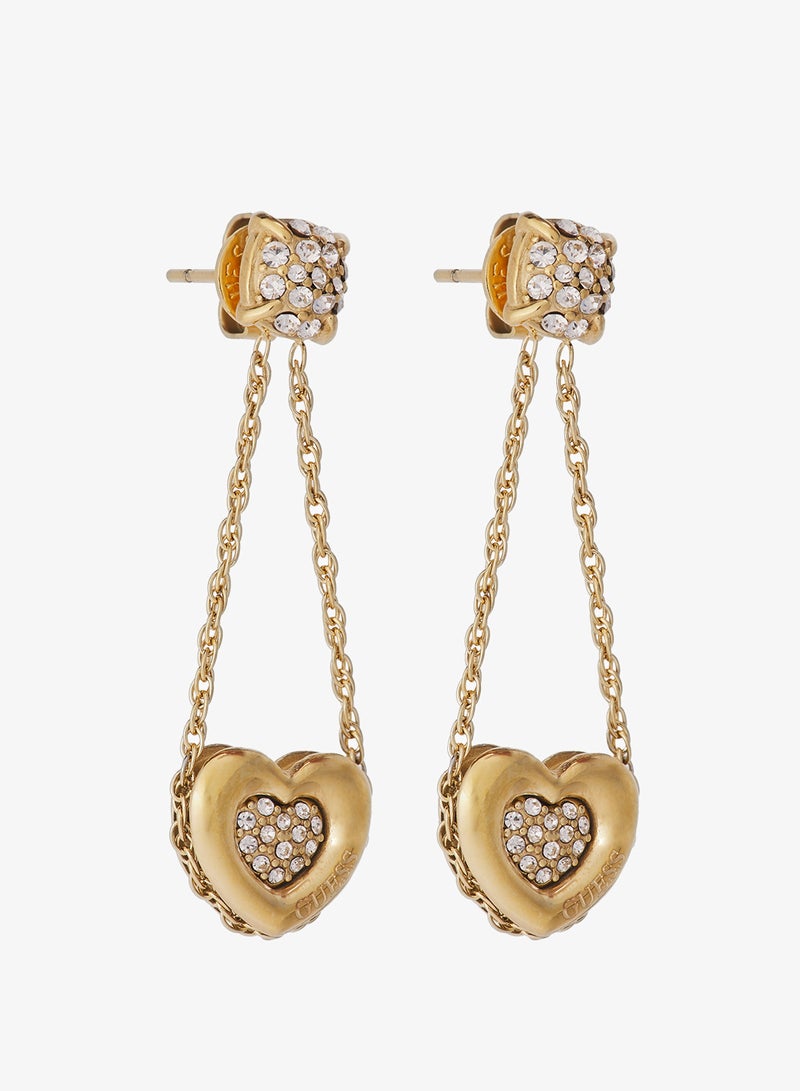 جس قلادة بتعليقة مرصعة بالقلوب - Image 1