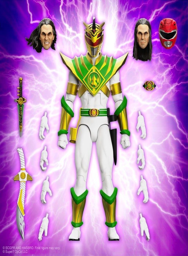 Super7 ULTIMATES! Mighty Morphin Power Rangers Lord Drakkon - 7" Power Rangers Action Figure with Accessories Classic TV Show Collectibles and Retro Toys - Image 3