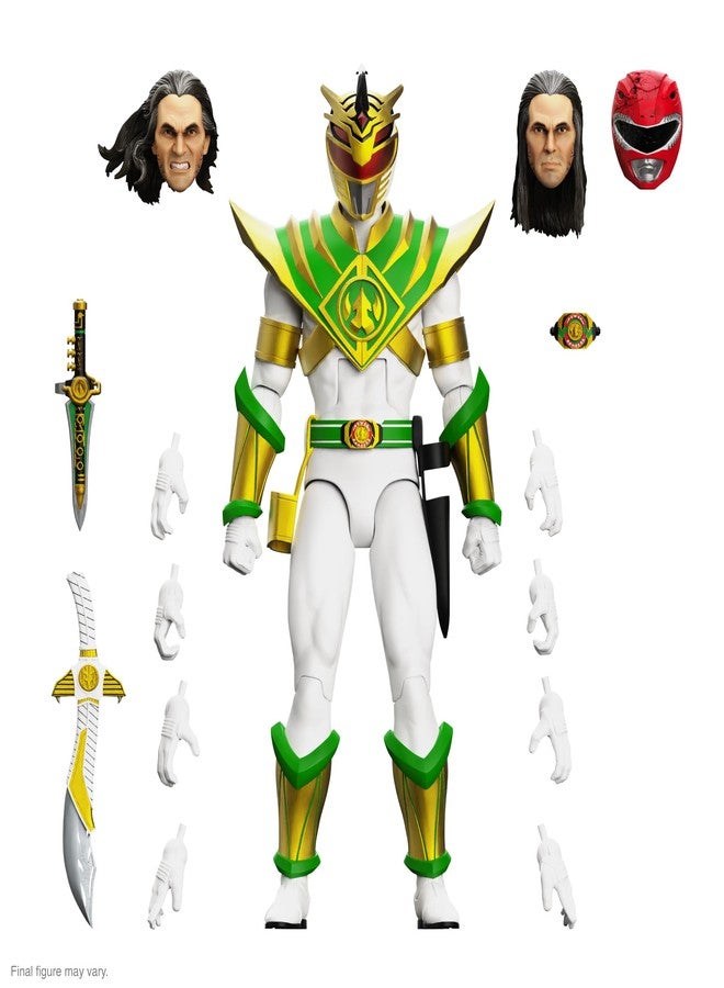 Super7 ULTIMATES! Mighty Morphin Power Rangers Lord Drakkon - 7" Power Rangers Action Figure with Accessories Classic TV Show Collectibles and Retro Toys - Image 1