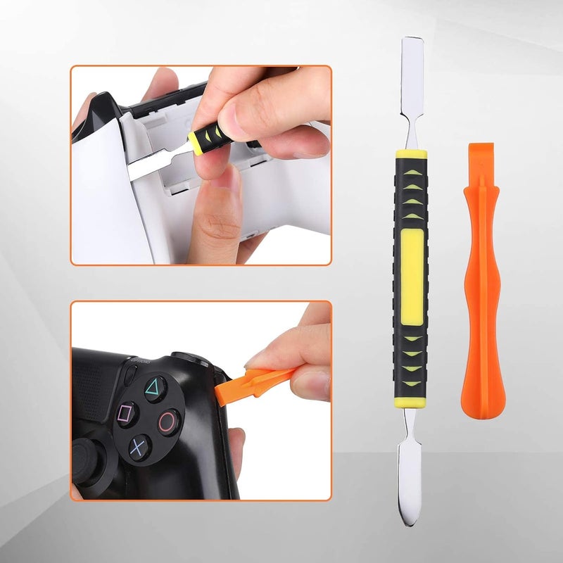 Jorest طقم إصلاح لجهاز Xbox One/360/X PS4 PS3 PS5، مفك براغي أمان Torx PH0 T6 T8 T10، أدوات كراون، ملاقط، أداة تنظيف لوحدة التحكم والجهاز - Image 5