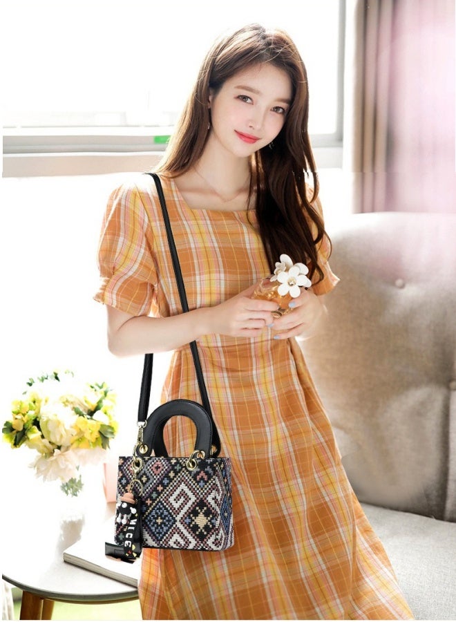 SHABILI Women's Fashion Shoulder Bags, Ladies Doll Charm Handbag Tote Bags Clutch Bag, Portable Small Bag Phone Bag Crossbody Bag Satchel Bag Beach Bag Carry Bag for College Students and Teenagers - Image 2