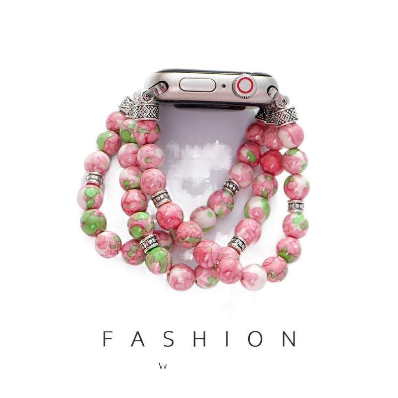 Adjustable Smartwatch Band Compatible with Apple Watch 42 44 45 49mm with Fit Replacement Strap Pink - Image 4
