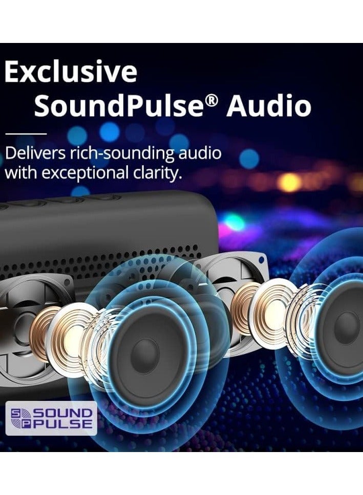 Tronsmart Trip Portable Bluetooth Speaker, Wireless Waterproof Speaker with 10W Output, IPX7 Waterproof, 20H Playtime, Built-in Mic (Orange) - Image 4