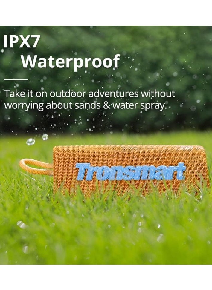 Tronsmart - Tronsmart Trip Portable Bluetooth Speaker, Wireless Waterproof Speaker with 10W Output, Bluetooth 5.3, IPX7 Waterproof, 20H Playtime, Built-in Mic (Orange) - Image 1