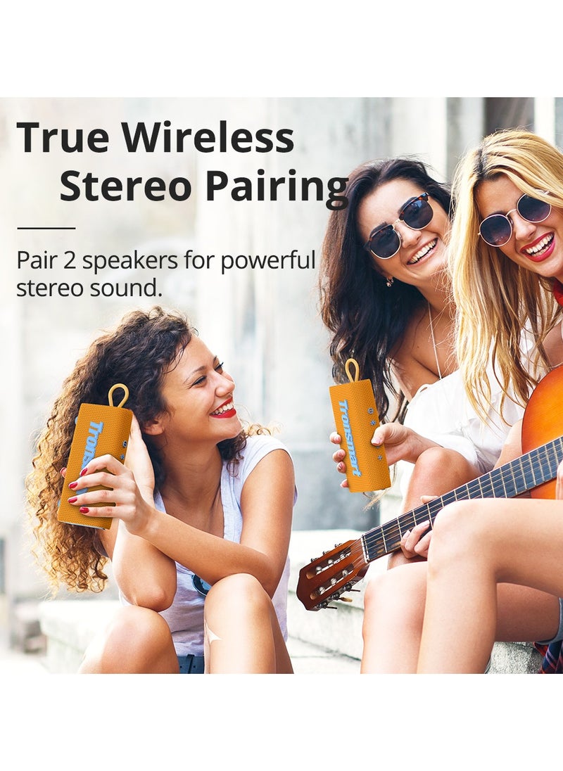 Tronsmart - Tronsmart Trip Portable Bluetooth Speaker, Wireless Waterproof Speaker with 10W Output, Bluetooth 5.3, IPX7 Waterproof, 20H Playtime, Built-in Mic (Orange) - Image 1