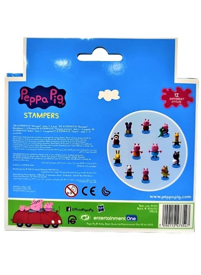 Peppa Pig - Peppa Pig stampers 2 pack window box. (Rebecca rabbit & Peppa pig) - Image 1