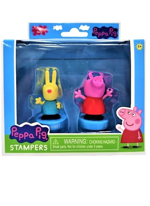 Peppa Pig stampers 2 pack window box. (Rebecca rabbit & Peppa pig)