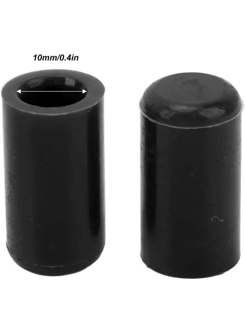 AutomotiveVacuum Hose , Weather Resistant Silicone 10 Pcs Good Sealing 10mm Intake Vacuum Hose End for Industrial (Black) - Image 2