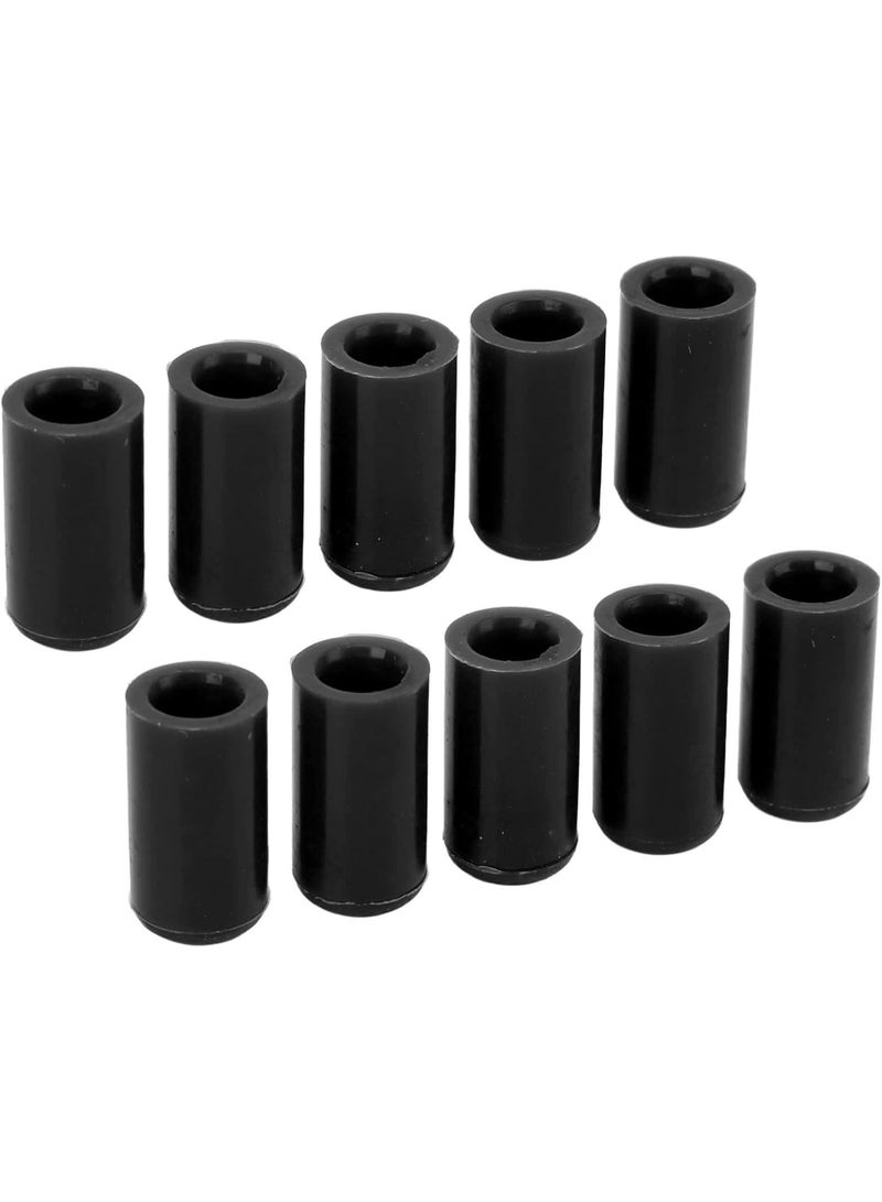 AutomotiveVacuum Hose , Weather Resistant Silicone 10 Pcs Good Sealing 10mm Intake Vacuum Hose End for Industrial (Black) - Image 1