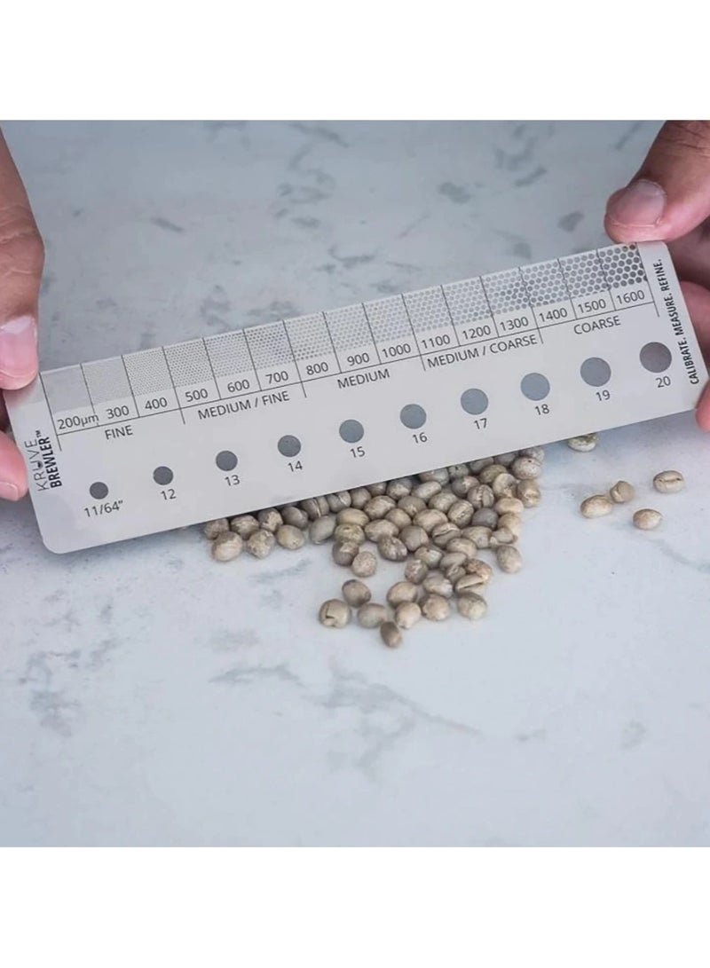 Kruve Brewler Grind Measuring Tool, Grade Green Coffee Beans, Stainless Steel - 15cm - Image 4