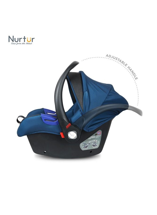Nurtur Nemo Baby Carrier Adjustable Canopy and Handle Extra Protection 3 Point Safety Harness Suitable from 0 months to 12 months Upto 13kg Blue Official Product - Image 5