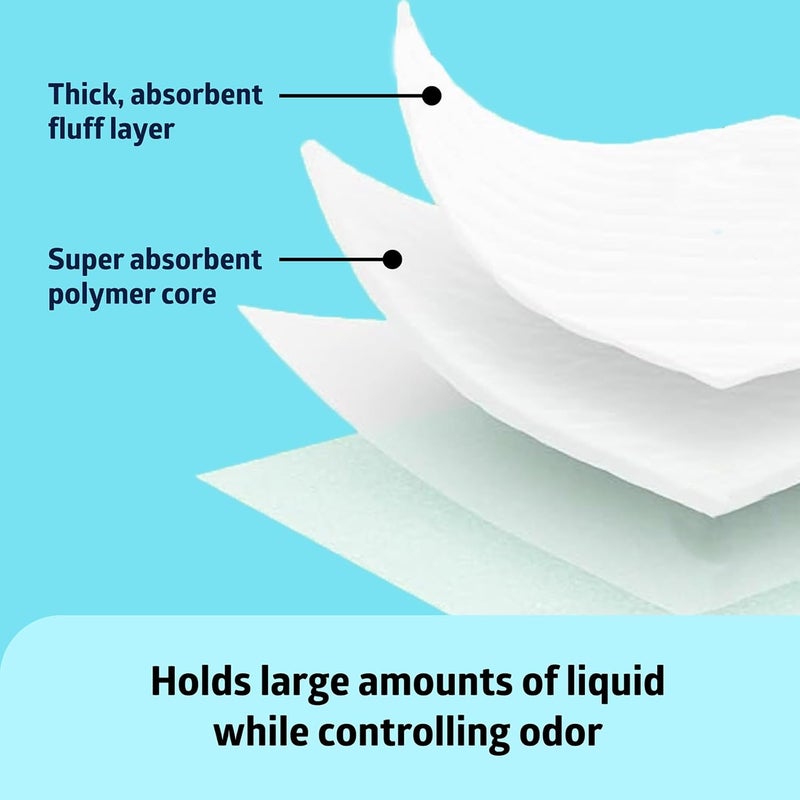 Medline Bed Pads Disposable Adult Heavy Duty Chux Pads 36x36 50 Count Incontinence Bed Pads for Adults Chucks Underpads Extra Large Disposable Bed Pads for Incontinence Pee Pads - Image 5