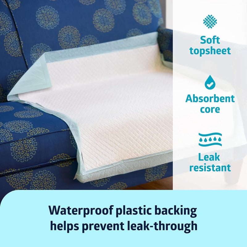 Medline Bed Pads Disposable Adult Heavy Duty Chux Pads 36x36 50 Count Incontinence Bed Pads for Adults Chucks Underpads Extra Large Disposable Bed Pads for Incontinence Pee Pads - Image 3