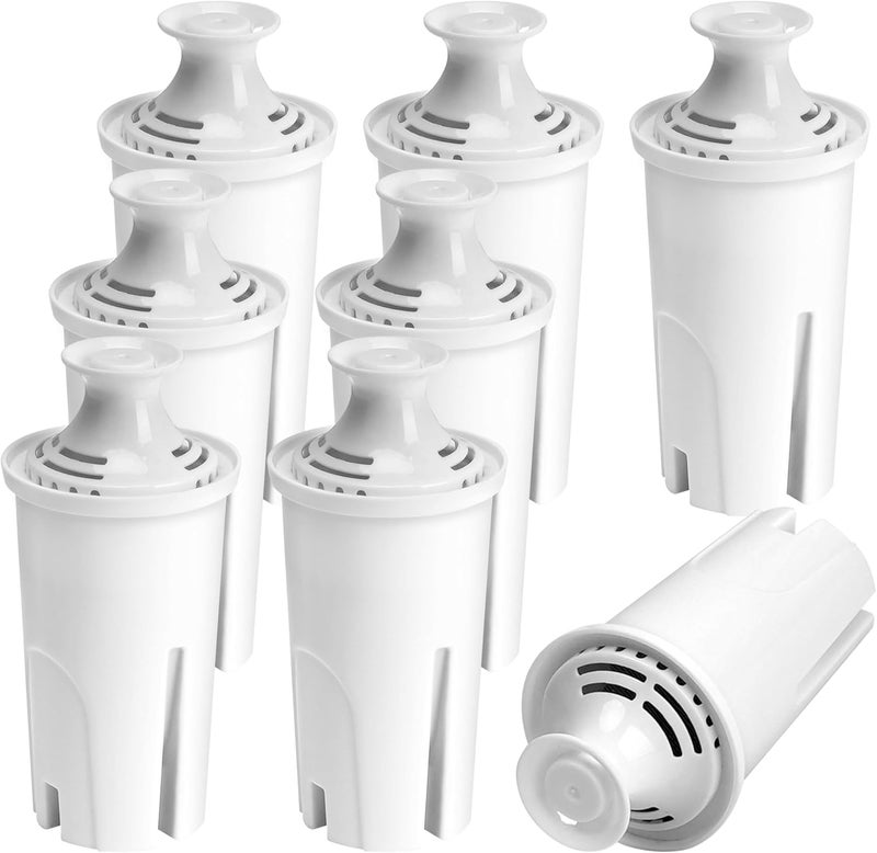 APPLIANCEMATES Water Filter Replacement for Brita Stand Pitchers,8 Packs Water Filters Fit for Brita OB03, Classic 35557, Mavea 107007 by - Image 1