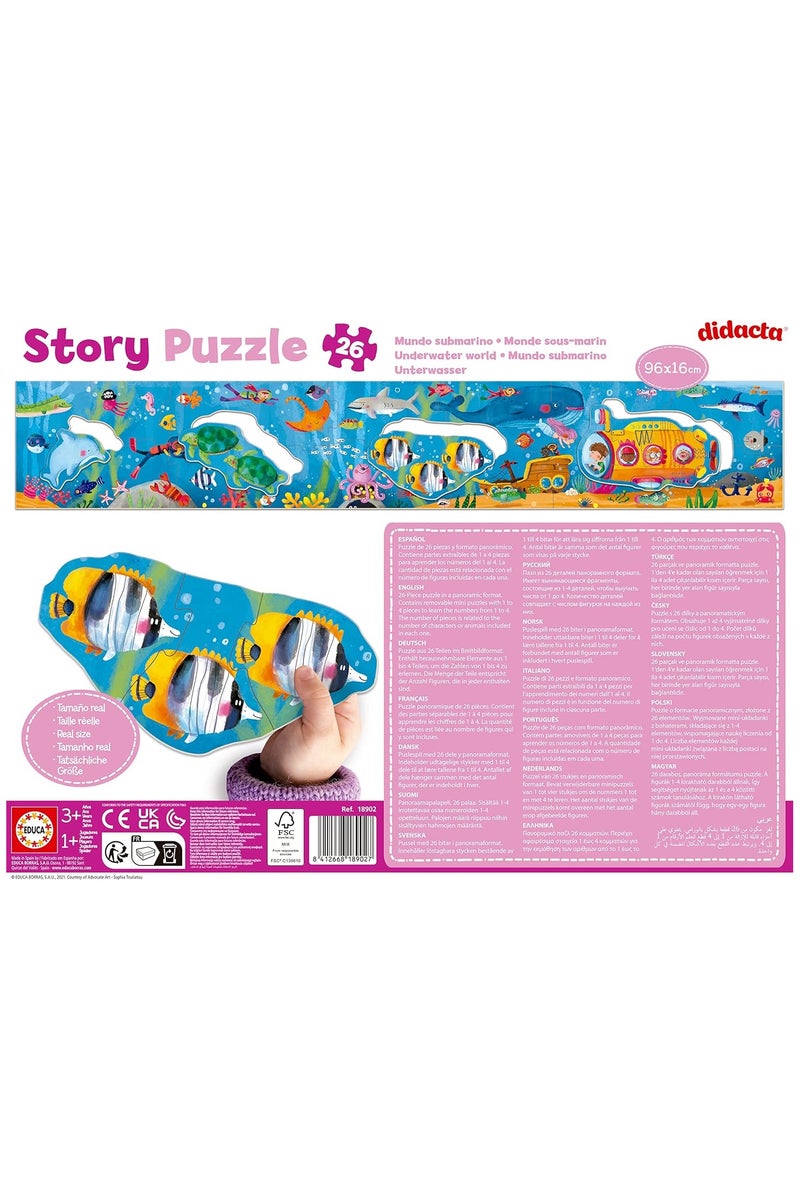 Educa Underwater World Story Jigsaw Puzzle - 26 Piece for Age 3+ - Image 2