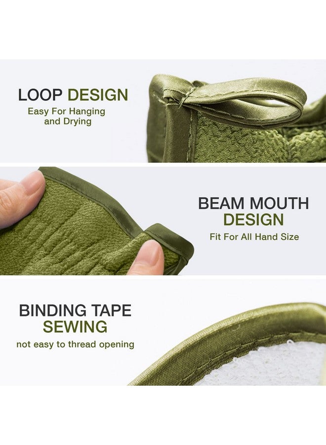 Lupure Deep Exfoliating Mitts Body Scrub For Soft Skin Exfoliating Glove & Skin Cleanser Lift Away Dead Skin Great For Spray Tan Removal Or Keratosis Pilaris - Image 4